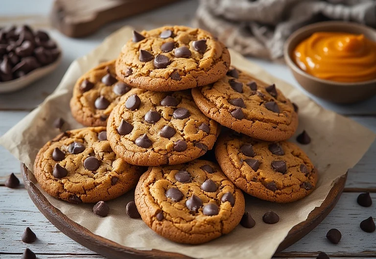 Protein Pumpkin Chocolate Chip Cookies