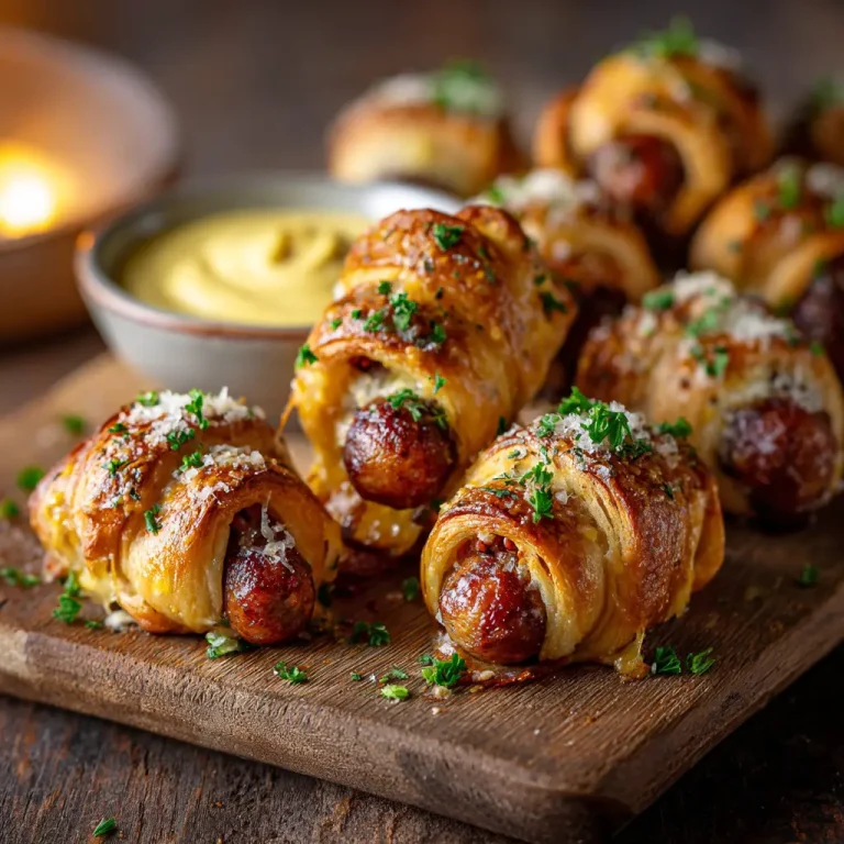 Garlic Parmesan Pigs in a Blanket Recipe