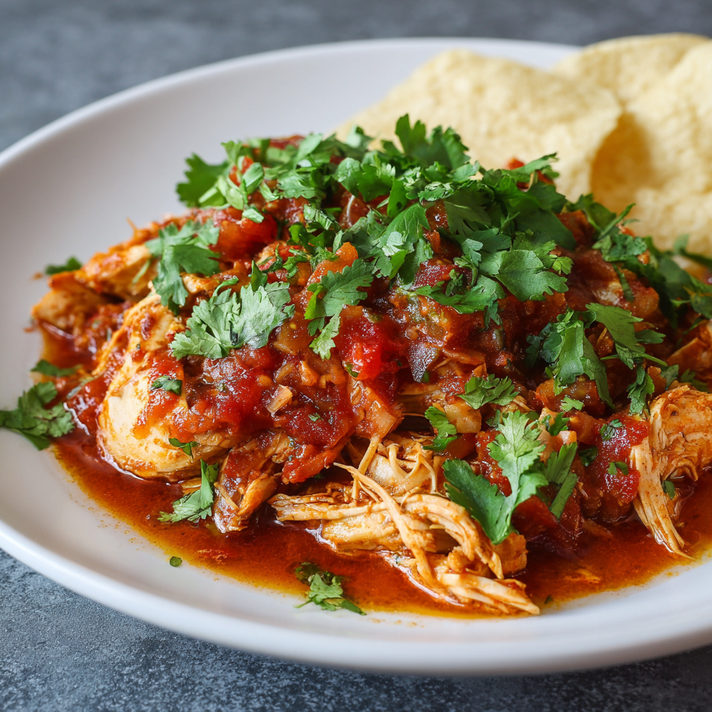 crockpot salsa chicken